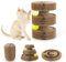 EXTFANS Rascador para Gatos con Bola de Campana, Cama Plegable para Gatos, Juguete Interactivo para Gatos con Almohadilla para rascar