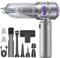 KITBEZN Handstaubsauger, 18000Pa Akku Handstaubsauger Kabellos, 3 in 1 Autostaubsauger mit Waschbar HEPA-Filter, Wiederaufladbarer Akkustaubsauger für Auto, Haus, Küche, Tierhaare, lila
