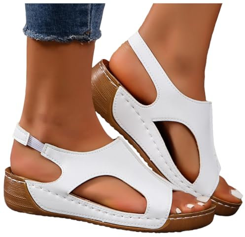 Sandales Mules Femme Été Confortable, Chaussures Pieds Sensibles Larges a Enfiler Sandale Randonnee Femme, Claquettes Orthopediques Et Nu-Pieds Bottes Pluie, Pantoufle Escarpin