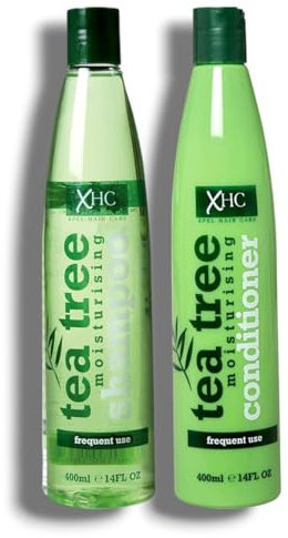 X̳H̳C̳ | Tēa Tree Hair Care - Shampoo & Conditioner Set | Specially Formulated Using Tea Tree Oil and Peppermint Oil to Help Restore Shine and Promote Healthy Hair and Scalp | 400mL