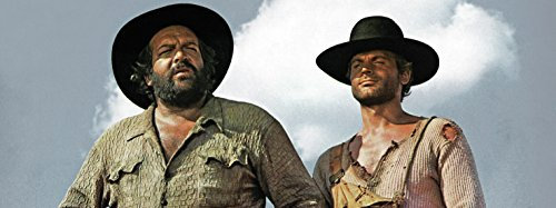 Bud Spencer Der Kleine & Der müde Joe/Die rechte und die Linke Hand des Teufels - Glasbild (80x30cm)