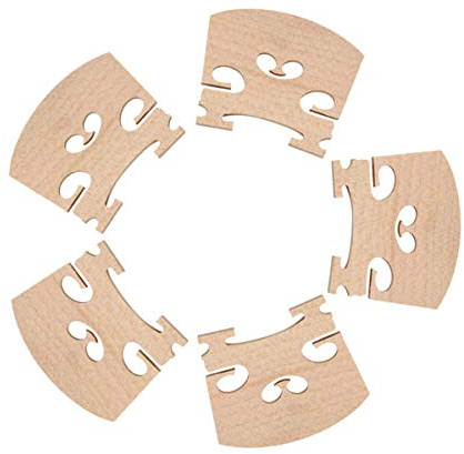 5 Pack Fine Grade Maple 4/4 Full Size Violin Bridge Violin Parts