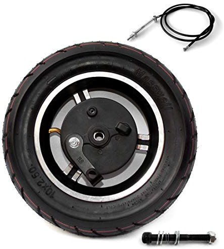 10 Zoll Rad Mit Bremse 10x2.50 Aufgeblasenes Rad Mit Innenrohr Und Expansionsbremse Für Roller Hinterrad (wheel axle cable180)