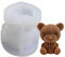 VOANZO Stampo per orso 3D, stampo per animali in Silicone, stampo per candela di sapone, cottura per torta, decorazione per Cupcake Topper