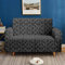 Sofabezug Stretch 2 Seaters Simple Style-Imitation Leder Textur-Schwarz Schonbezug Weiche und Glatte elastische Stoff Couchbezug für Schlafsofas Chaise Lounge Sofa Stuhl Möbel Protector Cove