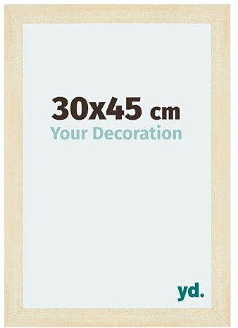Your Decoration - Cadre 30x45 cm - Sable Patiné - Cadres Photo en MDF Avec Verre acrylique - Anti-Reflet - Cadre 30x45 - Mura