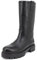 QUEEN HELENA Stivali di Pelle Biker Stivaletti Senza Chiusura con Plateau Invernali Casual Donna QH22L78 (Nero, numeric_37)