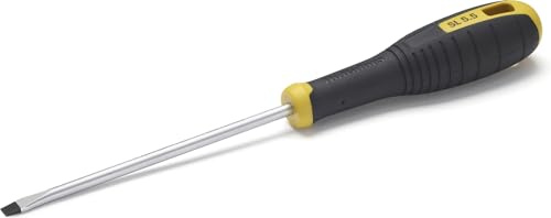 Hultafors Slotted Screwdriver 5.5 x 125mm, Made for Professional use, Developed Together with Craftsmen. Has a Hole in the Middle for Hanging and securing.