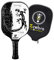 ZCEBRA Pala de Pickleball Composite - Raqueta Ligera Fibra de Vidrio núcleo de Panel de Abeja Polipropileno Texturizada – Paddle Premium ZGECKO (Blanco)