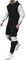QWUVEDS Herbst- und Wintermode für Herren, Freizeit, Sport, Nähte, Kollisionsfarbe, mit Tasche, Flauschiger Kapuzenpullover, Kapuzenhose, Zwei Sets Anzug Gestreift Herren