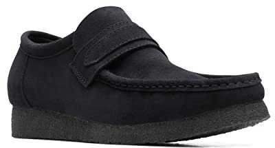 Clarks Wallabee Loafer für Herren – hergestellt in Albanien, schwarzes Wildleder, EU 41