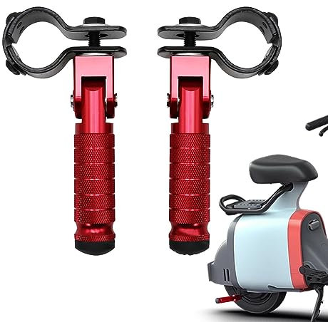 Repose-pieds pour vélo,1 repose-pieds universels en métal pour moto | Repose-pieds cadre moto pliable pour passager, vélos, scooters, motos Cypreason