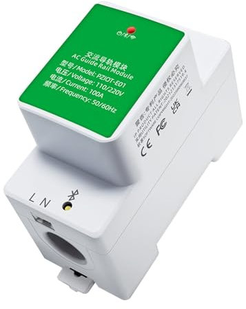 DollaTek Tuya Einphasen-WLAN-Stromzähler, 35-mm-DIN-Schieneninstallation, intelligenter Kwh-Energiezähler, Stromverbrauchszähler