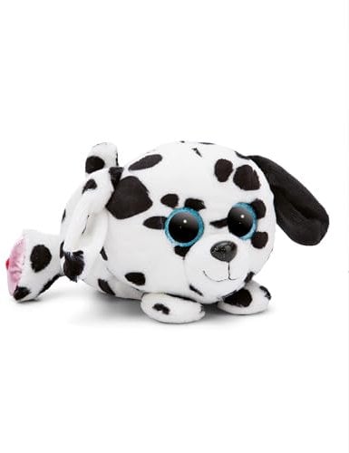 NICI GLUBSCHIS Dalmatiner Dotti 25cm liegend - Kuscheltier Hund, Flauschiges Stofftier mit großen, niedlichen Glitzeraugen, Plüschtier für Schmusetierliebhaber - 49739