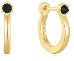 Ania Haie Damen-Creolen 925er Silber Zirkonia One Size Gold 32026260