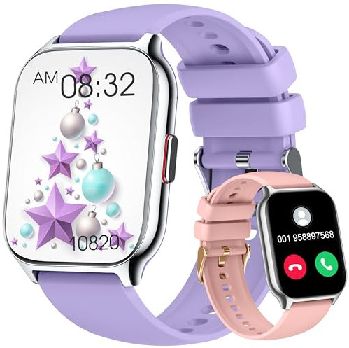 ZOSKVEE Smart Watch for Men Women Answer/Make Calls, 2.01 Fitness Watch with Blood Pressure Monitor Fitness Tracker 110+Sports Modes Step Counter IP68 Waterproof Smartwatch for Android iOS