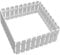 Streikpostenzaun, 4pcs Gartenzaun Gartenrandgrenze weiße Plastikzaunpaneele dekorative Rasenkanten für Blumenbeete Garten Yardweg