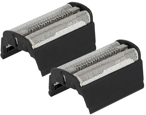 vhbw 2x Doppelscherfolie kompatibel mit Braun Flex Integral 6510 | 6512, 6015, 6518, 6520, 6513, 6515 Elektrorasierer + Rahmen, schwarz