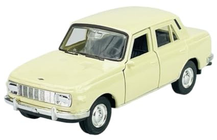 Welly Wartburg 353 Limousine Beige Cream 1966-1989 ca 1/34-1/39 Metal Modell Auto Die Cast Neu im Kasten