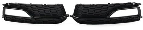 Front Kühlergrill for A5 for S-Line S5 2013-2017 8T0807681K 8T0807682K Car Front Bumper Glossy Black Honeycomb Fog Light Grille Cover Nebelscheinwerfer Gitter