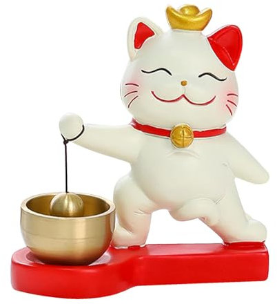 Creative Doorbell, Cat Doorbell - Adhesive Door Bell | Ring Doorbell Decoration, Lovely Doorbell, Attract Wealth, Lucky Cat Sticker Design for Pue Opening