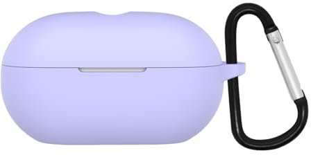 Silicone Case Cover for 2024 Beats Solo Buds Wireless Earbuds Accessories, Soft Protective Case (Light Purple)