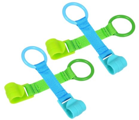 Hohopeti 4 Stück Laufgitter-handzugring Tragbares Babybett Kleinkinderbett Babypuppenbett -laufstall Babybetten Krippe Für Lernen Stehender Zugring Tragbarer Zugring Kunststoff