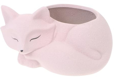 Parliky Keramik-blumentopf Fuchsform Pflanzkübel Dekoration Sukkulenten Übertopf Tischdeko Kleiner Pflanztopf Für Sukkulenten Und Kleine Pflanzen