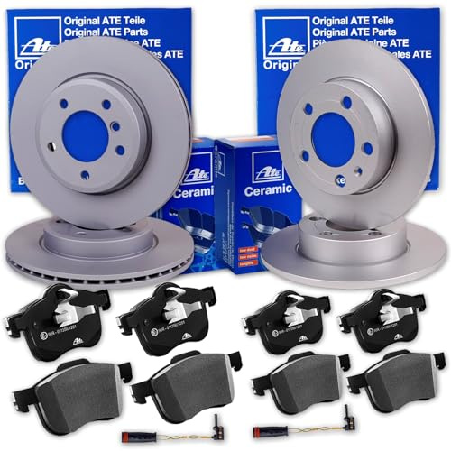 ATE Bremsscheiben + CERAMIC Beläge vorne + hinten für C-Klasse W205 S205