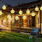 totpuc 100LED Solar Fairy Lights, 12M/39Ft Garden Lights Solar Powered Waterproof, String Lights with 8 Modes for Porches Backyards Trees Wedding Parties Décor (Warm White)