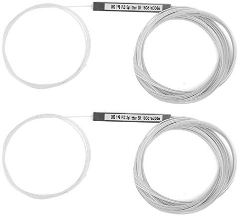 Bognajin 2-teiliger PLC-Splitter, Singlemode-Bare-Faser ohne Anschluss, optische Energieverwaltungsausrüstung für PON-Netzwerke, geeignet für verschiedene Wellenlängen, umfassendes Design (1×8)