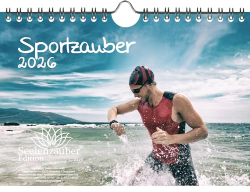 Sportzauber DIN A5 Kalender für 2026 Freizeit Sport Fitness- Seelenzauber