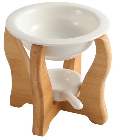 Ceramics Essential Oil Burners Aromatherapist Diffuser With Tealight Holder And Wood Stand Night Lamp Stove Wood Incenses Tower