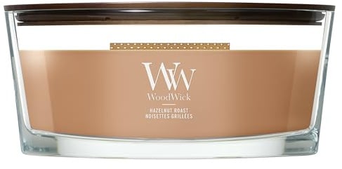 WoodWick Scented Candle | Ellipse Candle | Hazelnut Roast | Perfect Gifts for Women