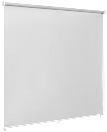 Ventanara® Außenrollo Screen Rollo Senkrechtmarkise Balkonrollo Sichtschutz Rollo Beschattung 210 x 230 cm, Grau