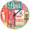 Wandkings Wanduhr mit farbenfrohen Motiven - Wähle ein Motiv - Paris
