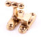 2X Solid Brass Cabinet Showcase Fastener Catches - Show Case/Cupboard Small Latch Locks