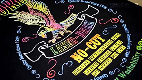Forever Brand Laser Dark No Cut Low Temp Transferpapier, 21,6 x 27,9 cm, 25 Blatt