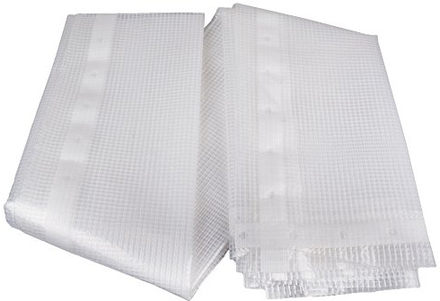 transparente Gitterfolien Abdeckplane (6 x 12) Gitterplane