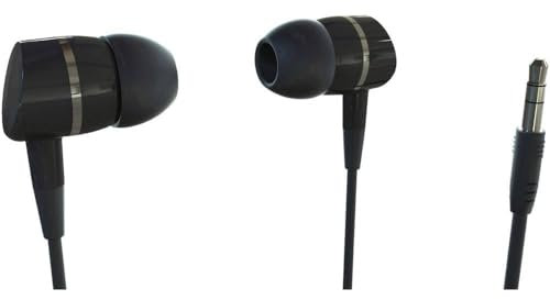 Vivanco Solidsound Im Ohr Schwarz - Kopfhörer (Im Ohr, im Ohr, Verkabelt, 20 - 20000 Hz, 1,2 m, Schwarz)