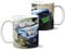 KRAFTYGIFTS Personalised Name Mug Rally Race Car 11oz Ceramic White Cup Gift ST437
