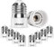 DiCUNO E27 auf E14 Lampensockel Konverter, Adapter Fassung von große zu kleine Edisongewinde, E27 bis E14, hitzebeständig, Für LED Lampe, Glühlbirne und CFL-Birne, 10er Pack