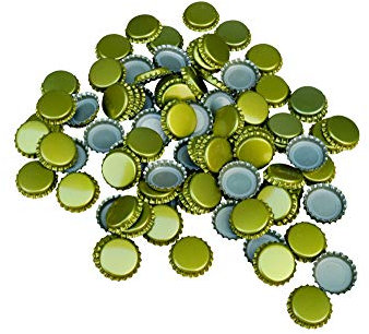 BREWZILLA Lot de 100 capsules dorées 26 mm