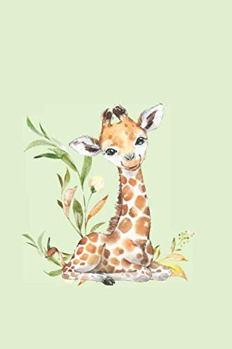 Notizbuch für Kinder – kleine Giraffe - Malbuch - Skizzenbuch, Schule - für Jungen & Mädchen, Notizheft, blanko DIN A5 120 Seiten