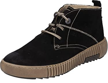 Josef Seibel Damen Schnürstiefeletten Maren 02,Weite G (Normal),Wechselfußbett,Bootee,Booties,halbstiefel,Kurzstiefel,schwarz,38 EU