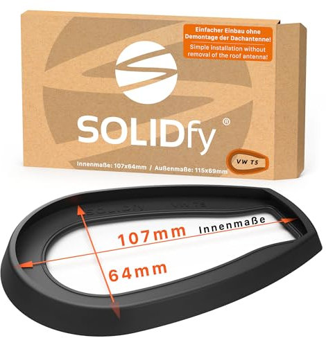 SOLIDfy® - Dichtung Dachantenne für VW T5 | Einbau ohne den Antennenfuß auszubauen
