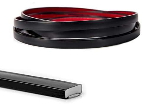 Art3d Moulure flexible en vinyle pour bords de carrelage mural, crédence de cuisine, cadre miroir de 9,1 m, noir
