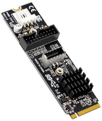ChenYang CY NVME NGFF M-Key Express-Karte auf Type-E USB 3.1-Frontplatte und USB 3.0 20Pin Sockel VL805-Adapter für Motherboard