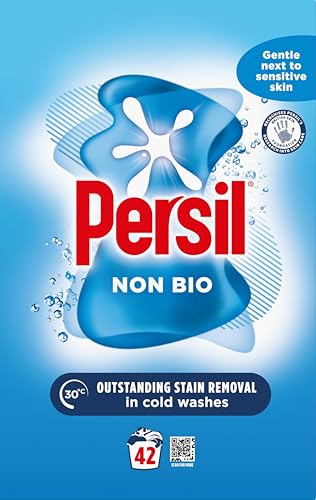 Persil Non Bio Non Bio Washing Powder gentle next to sensitive skin for outstanding stain removal in cold washes 42 washes (2.1 kg)