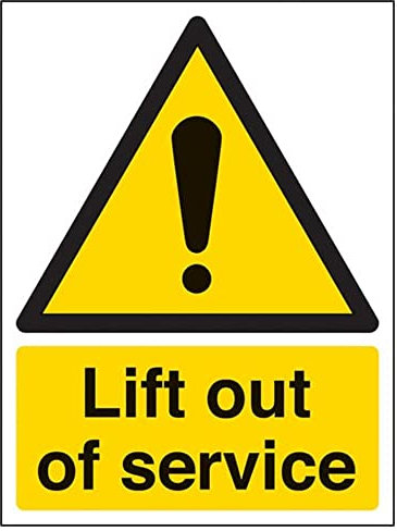 V Safety Señal de seguridad magnética de 150 x 200 mm para levantar fuera del servicio: